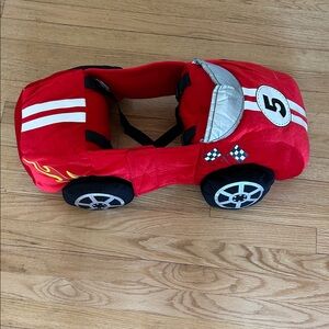 Halloween costume Red Plush Racing Car Toy. Wear with straps